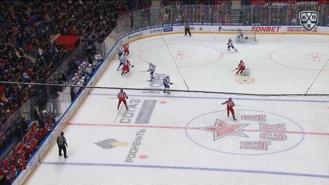 Tolchinsky's one-timer gives CSKA lead смотреть онлайн