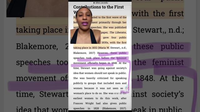 It’s Black History Month And I Want To Highlight Maria W Stewart. #bhm #blackhistorymonth