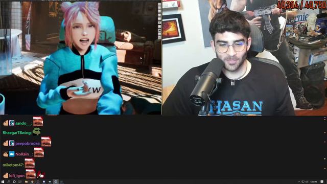Hasanabi gets congratulated by Codemiko's boyfriend смотреть онлайн