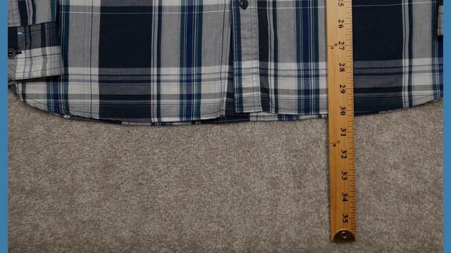 LEVI S Men's Button Down Shirt XL Regular Long Sleeve White, Blue, &Gray Plaid 132