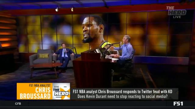 The HERD | Chris Broussard react to his responds to Twitter feud with Kevin Durant смотреть онлайн