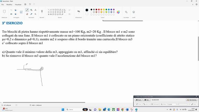 ESERCIZI DIN. PUNTO MATERIALE CON CONSERVAZIONE ENERGIA E TEOREMA FORZE VIVE 5 PARTE