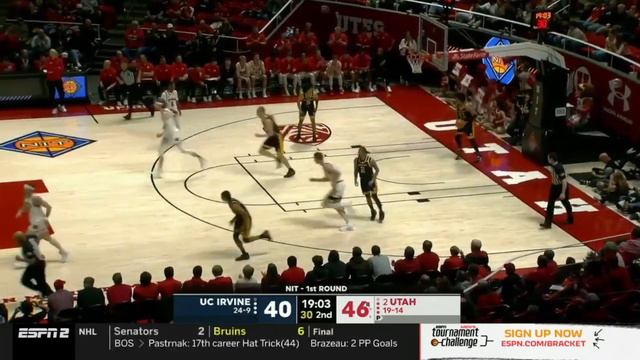 UC Irvine Vs Utah Highlights | NCAA Men's Basketball | 2024 College Basketball