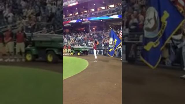 Brigetta Barrett National Anthem At Diamondbacks Game 9-11- смотреть онлайн