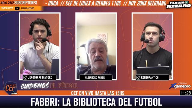 "LA MITAD DEL PAÍS NO ES DE BOCA NI RIVER" ⚽ ALEJANDRO FABBRI EN CEF смотреть онлайн