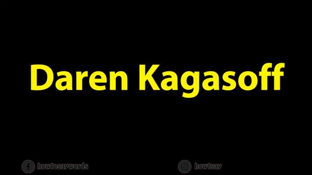How to Pronounce Daren Kagasoff смотреть онлайн