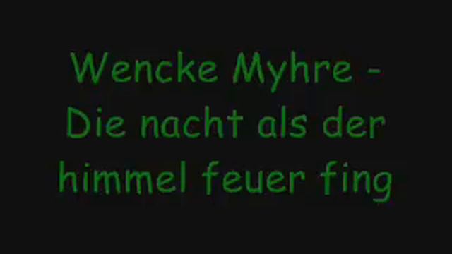 Wencke Myhre - Die nacht als der himmel feuer fing смотреть онлайн