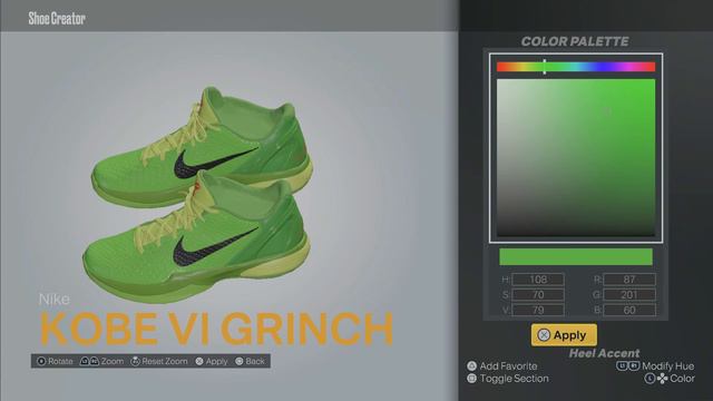 NBA 2K23 Next Gen Shoe Creator Kobe VI Grinch смотреть онлайн