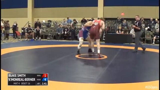 85 Rnd of 16 - Blake Smith (NMU-OTS) vs. Vaughn Monreal-Berner (Marines) смотреть онлайн