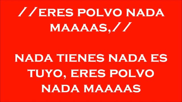 ERES POLVO Y NADA MAS THOMAS HERNANDEZ   Voz Y Letra   041913