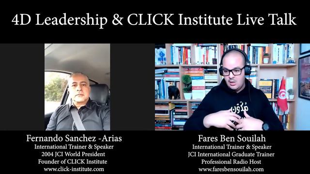 Fernando Sanchez Arias hosted by Fares Ben Souilah Live Talk about 4D Leadership & Click Institute смотреть онлайн