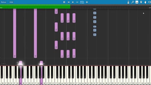 Et un jour une femme (Florent Pagny) - Tuto Piano смотреть онлайн