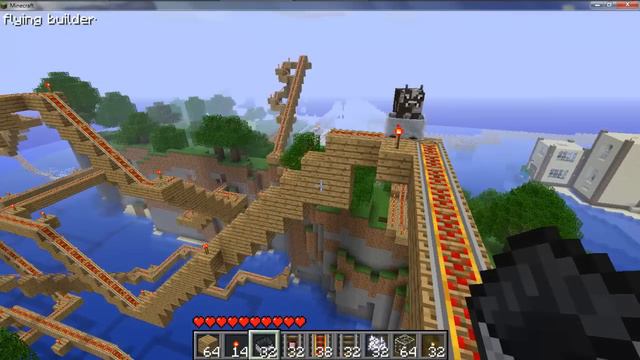 Cow Riding a Minecart Rollercoaster :O смотреть онлайн