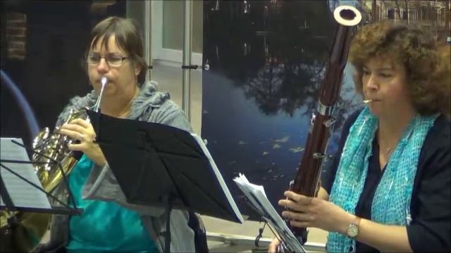 Fauré Pie Jesu woodwind quintet Divertimento LUMC Leiden 14 december 2014 смотреть онлайн