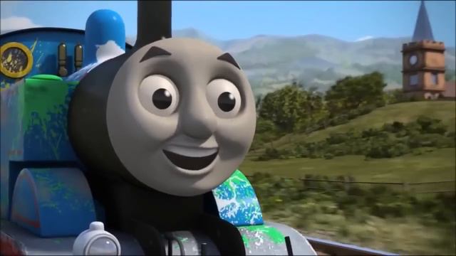 Thomas and Friends - The Great Race - Thomas jumps the bridge (US reverse) смотреть онлайн