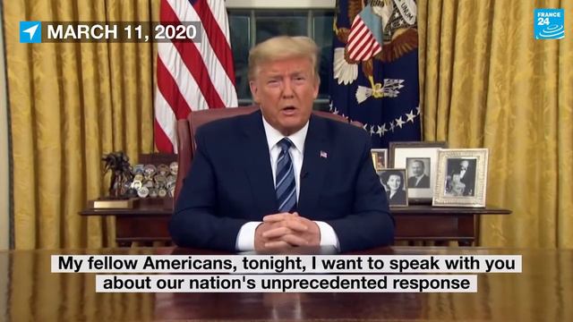 De la 'farsa' a la pandemia: La retórica cambiante de Trump sobre el Coronavirus смотреть онлайн