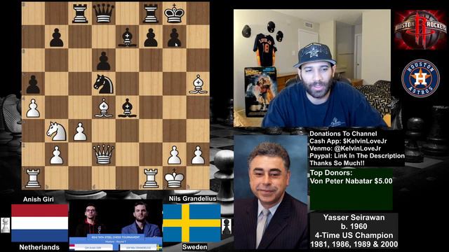 Pawn Sacrifice!!! Anish Giri Vs Nils Grandelius. 2021 Tata Steel Masters (Wijk Aan Zee). Round 7.