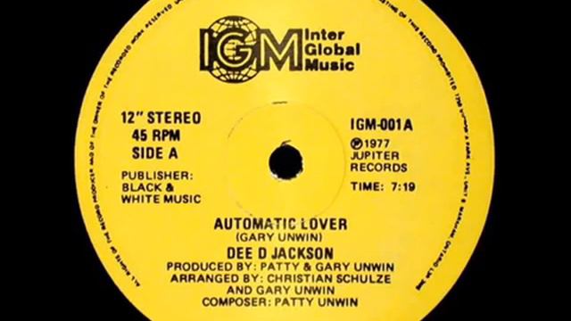 Dee D Jackson Automatic Lover version long 1977 смотреть онлайн