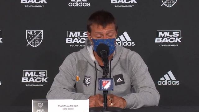 Matias Almeyda Speaks To The Media After The Quakes Stun Vancouver In The 98th Minute