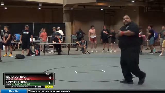 16U Boys 152 Derek Johnson Next Level Training Academy Vs Merrik Murray Greater Heights Wrestling смотреть онлайн