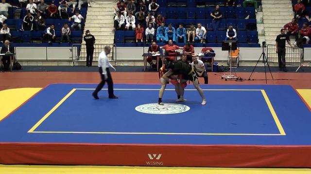 15th European Wushu Championships sanda -90kg men 2nd round GRE (red) vs RUS (black) смотреть онлайн