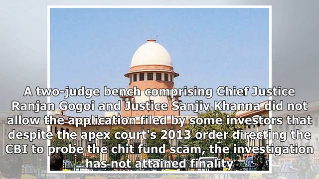 SC refuses to monitor CBI investigation into Saradha chit fund scam смотреть онлайн