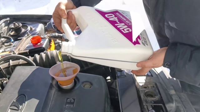 Моторное масло ВМПавто 5w-40 А3,В4 заливаем в Калину смотреть онлайн