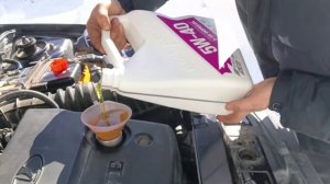 Моторное масло ВМПавто 5w-40 А3,В4 заливаем в Калину