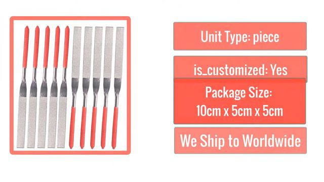 Best Shina 10pcs 4x160mm Flat Diamond Grit File Set Sharpening Tool For Wood Metal Plastic