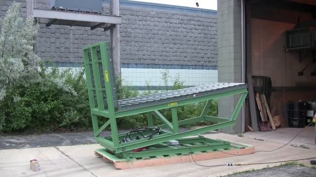Custom Tilter With Roller Conveyors - Lange Lift Serial #29499
