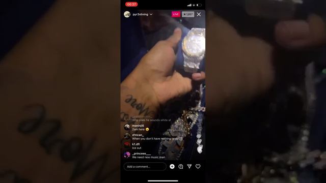 Digga D Shows Russ Millions Robbed Chain