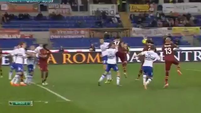 Mattia Destro Great Goall ~ AS Roma vs Sampdoria 1 0 Serie A 2014 Hd2 смотреть онлайн