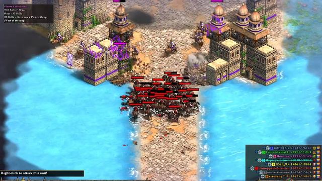 What's Like to Play CBA Front Towers in Age of Empires 2 Definitive Edition with only Arambai Darts смотреть онлайн