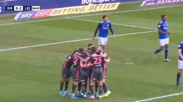 Jack Harrison scores for Leeds United vs Birmingham 2-0 смотреть онлайн