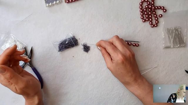 DIY Abacus Beaded Pendant Using Head Pins, Glass Pearls & Toho Seed Beads