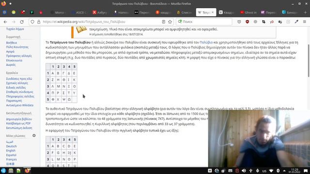 Квадрат Полибия | ΜΔΣΤΗ | 4042003008 | 32 14 43 44 22 #1618 смотреть онлайн