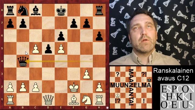 MuunnelmaMaanantai, ranskalainen avaus, muunnelma C12 смотреть онлайн