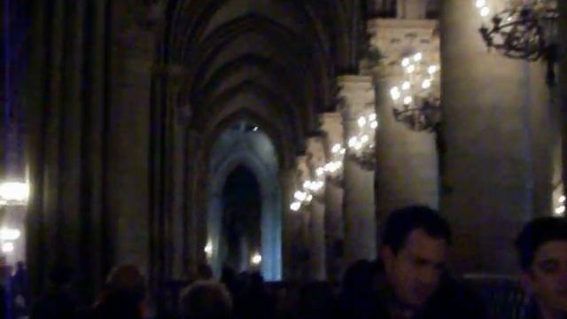 The Church Of Notre-Dame Saint Michel, Paris, France. Seen From Inside. смотреть онлайн