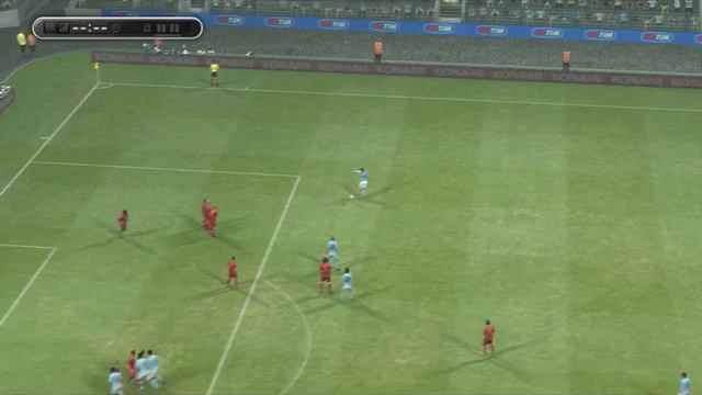 Aleksandar Kolarov (Manchester City) Free-kick Goal - PES 2013
