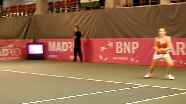 Agnes Szavay And Katalin Marosi At Fed Cup 2009- Tallinn