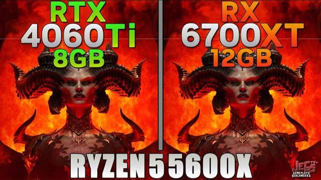 RTX4060TI 8GB VS RX6700XT 12GB