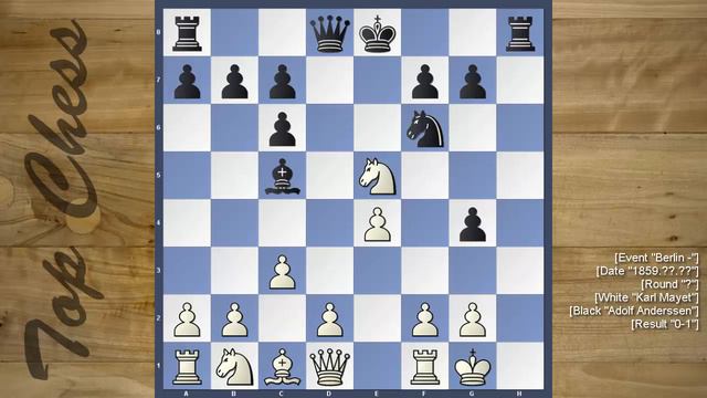 Chess Online - Ruy Lopez, classical defence, 4.c3 смотреть онлайн