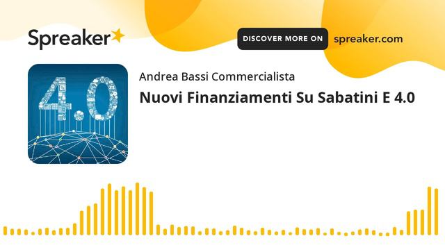 Nuovi Finanziamenti Su Sabatini E 4.0
