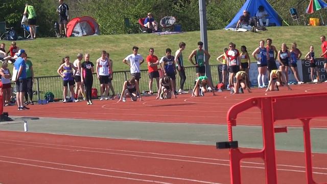 Charlotte Sutton athletics 100m U17G Ken Trickey 9th Apr 2017 060 смотреть онлайн
