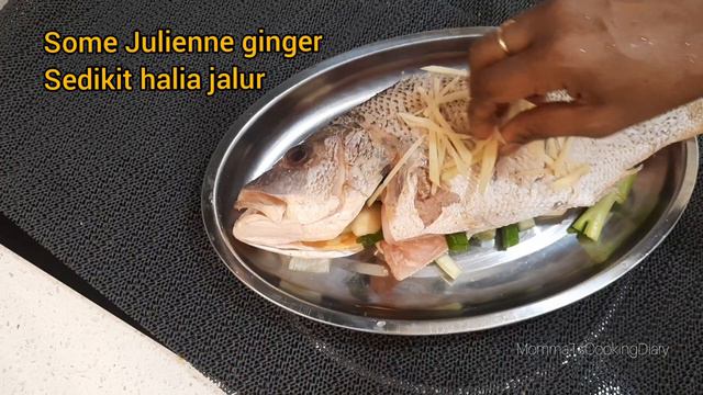 Chinese Steam Fish With Soy Sauce And Fried Ginger ! #spring Onion