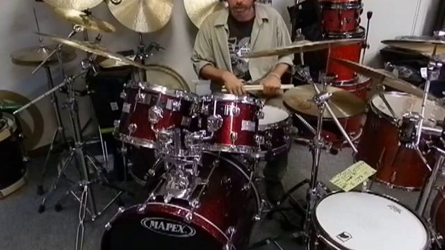 Mapex Saturn Cherry Sparkle 5 Piece Kit w/ hardware Great Set of Drums! смотреть онлайн