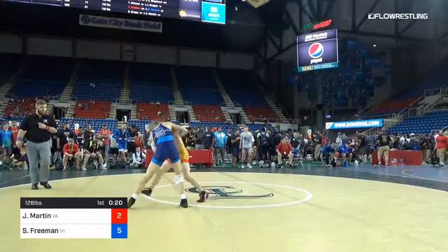 126 Lbs Rnd Of 32 Joseph Martin Virginia Vs Sam Freeman Michigan смотреть онлайн