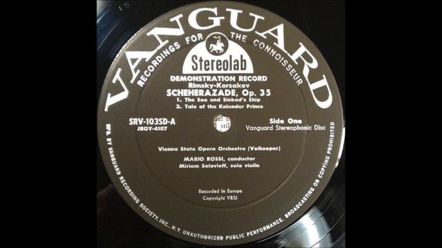 Rimsky Korsakov , Scheherazade Side 1, Mario Rossi, 1955