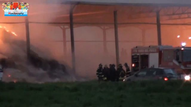 Incendio Fattoria A Guidonia Roma - Video