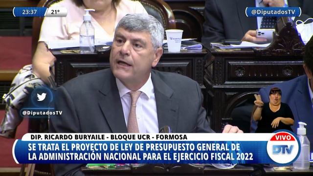Diputado Buryaile, Ricardo - Sesión Especial 16-12-2021 - PL смотреть онлайн